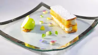 Dishes from Pied à Terre in Fitzrovia