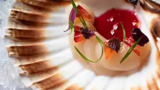 Scallops at Evelyns Table restaurant in London